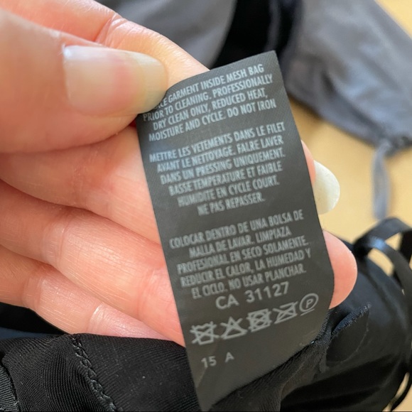 Donna Karan sequin knot detail gathered black stretch pencil skirt midi length - Picture 5 of 5